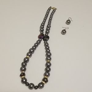 Necklace and earrings set